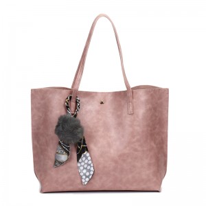 HD0823 - Factory Direct Sale Pink Vegetable PU Leather Shopping Bags for Women
